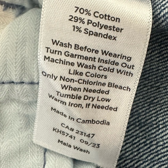 Talbots Blue Ankle Cropped Sailor Jeans Size 10 - Picture 8 of 9